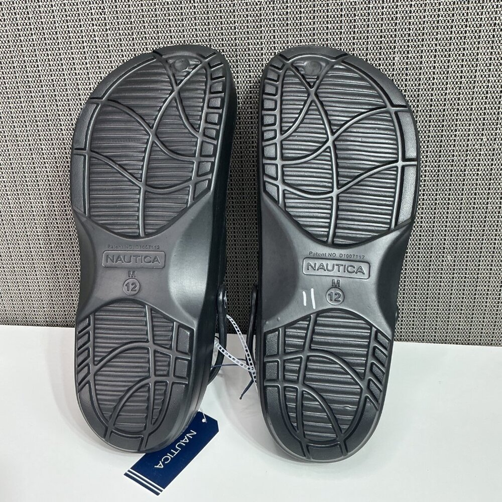 Nautica Mens River Edge Slip-On Clogs Size 12 Black - Picture 4 of 8